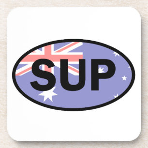 Paddleboard Australië-vlag voor standaardopstellin Bier Onderzetter