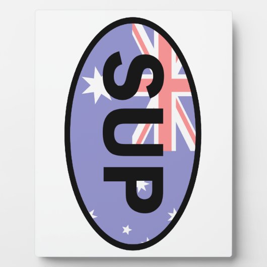 Paddleboard Australië-vlag voor standaardopstellin Fotoplaat (Voorkant)