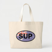 Paddleboard Australië-vlag voor standaardopstellin Grote Tote Bag (Voorkant)