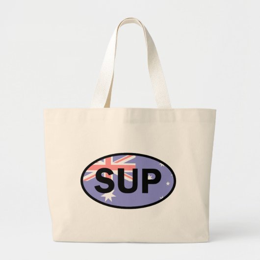 Paddleboard Australië-vlag voor standaardopstellin Grote Tote Bag (Voorkant)
