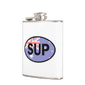 Paddleboard Australië-vlag voor standaardopstellin Heupfles (Links)