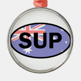 Paddleboard Australië-vlag voor standaardopstellin Metalen Ornament