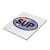 Paddleboard Australië-vlag voor standaardopstellin Tegeltje (Zijkant)