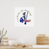 Paddleboard dat ik liever aan het pakken ben poster (Keuken)