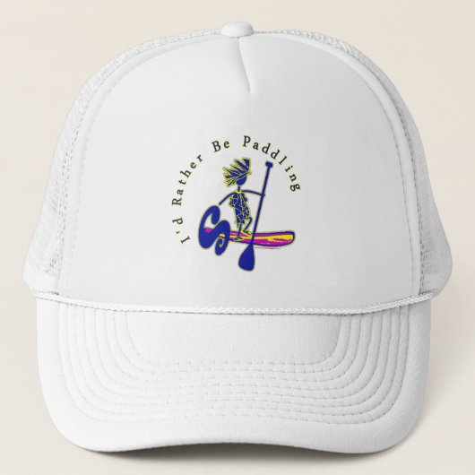 Paddleboard dat ik liever aan het pakken ben trucker pet (Voorkant)