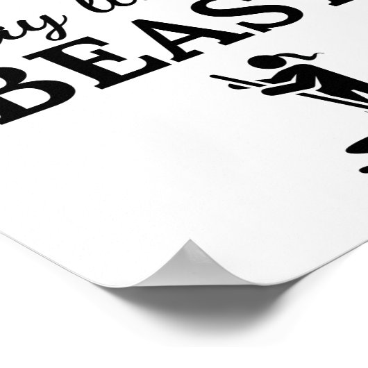 Paddleboard: Kijk als een schoonheidsspel als een  Poster (Hoek)