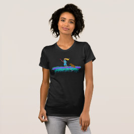 Paddleboard Life SUP Dog Girl geïllustreerde Tankt T-shirt