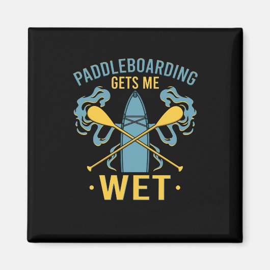 Paddleboard Paddleboarden Magneet (Voorkant)