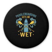 Paddleboard Paddleboarding Keramische Knop (Voorkant)