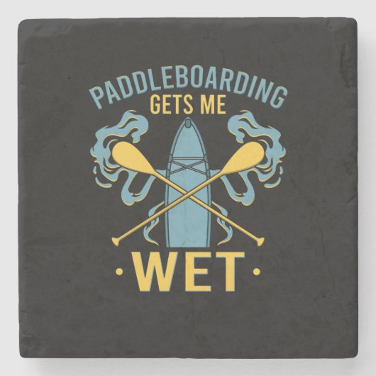 Paddleboard Paddleboarding Stenen Onderzetter (Voorkant)