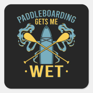Paddleboard Paddleboarding Vierkante Sticker