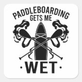 Paddleboard Paddleboarding Vierkante Sticker (Voorkant)