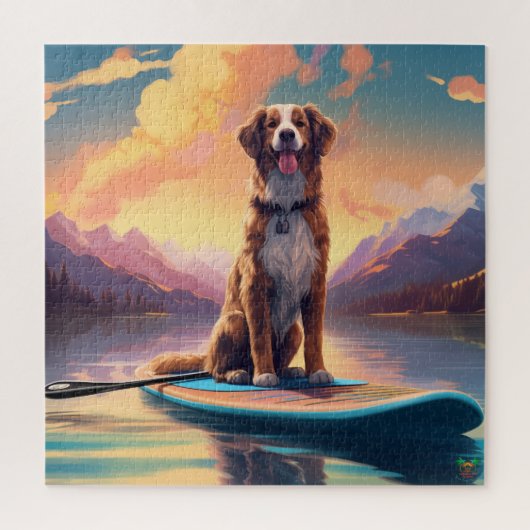 Paddleboard Pup: Labrador Retriever Edition Legpuzzel (Verticaal)