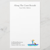 Paddleboard Water Sports Rentals Business Kantoor Briefpapier (Voorkant)