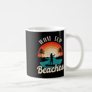 Paddleboard What Sup beaches Girl  Retro Su Koffiemok