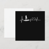 Paddleboard zadelbord Heartbeat Girl Heartbeat Kaart (Voorkant / Achterkant)