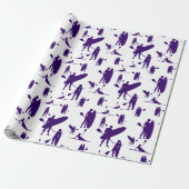 Paddleboarden cadeaupapier (Uitgerold)