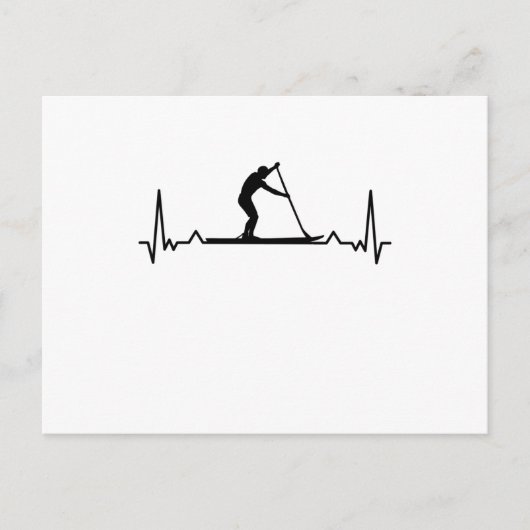 Paddleboarding cadeau voor paddle borduren briefkaart (Voorkant)