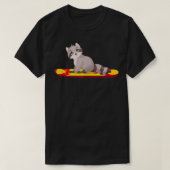 Paddleboarding Funny Raccoon Dier Paddle T-shirt (Design voorkant)