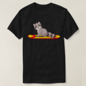 Paddleboarding Funny Raccoon Dier Paddle T-shirt (Design voorkant)