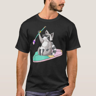 Paddleboarding Funny Raccoon Dier  Paddle T-shirt