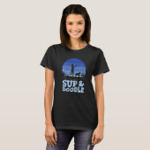 Paddleboarding Hond Sup & Doodle  3 T-shirt (Voorkant volledig)