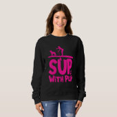 Paddleboarding Hond Sup Sup Met Pup 1 Trui (Voorkant volledig)