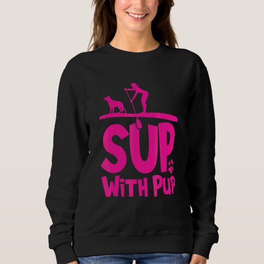Paddleboarding Hond Sup Sup Met Pup 1 Trui (Voorkant)