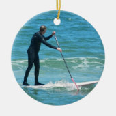 Paddleboarding Keramisch Ornament (Voorkant)
