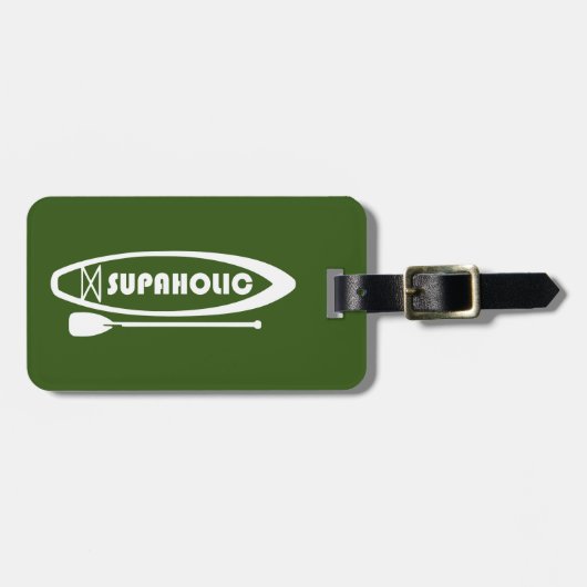 Paddleboarding met superholic standup bagagelabel (Voorkant horizontaal)