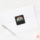Paddleboarding Sunset Gift for Women Vierkante Sticker (Envelop)