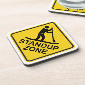 Paddleboarding Zone Road Sign Drankjes Onderzetter (Linkerzijde)