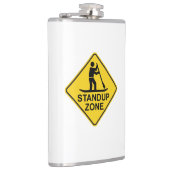 Paddleboarding Zone Road Sign Heupfles (Rechts)