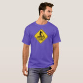 Paddleboarding Zone Road Sign T-shirt (Voorkant volledig)