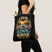 Paddleer naar de zonsondergang tote bag (Dichtbij)