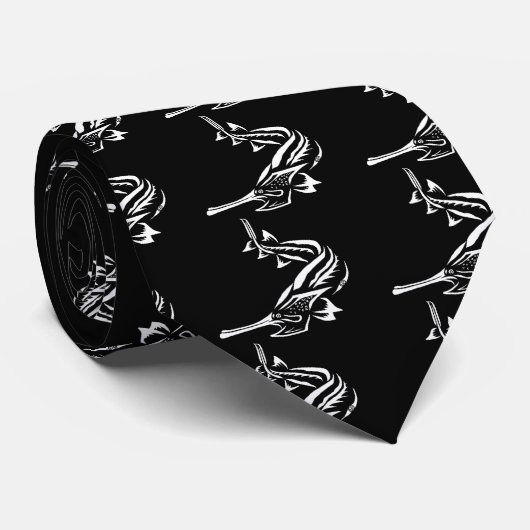 Paddlefish & Rostrum Design Stropdas (Opgerold)