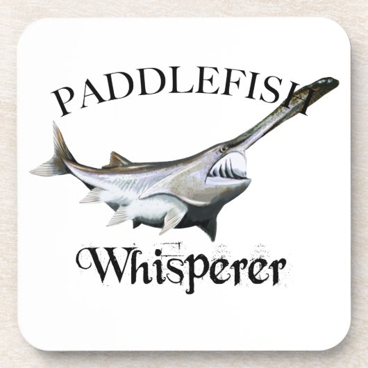 Paddlefish Whisperer Bier Onderzetter (Voorkant)