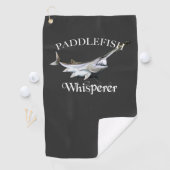 Paddlefish Whisperer Dark Vist Golfhanddoek (Insitu)