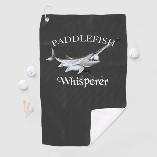 Paddlefish Whisperer Dark Vist Golfhanddoek (Insitu)