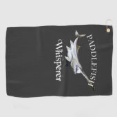 Paddlefish Whisperer Dark Vist Golfhanddoek (Horizontaal)