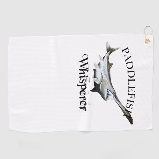 Paddlefish Whisperer Light Vist Golfhanddoek (Horizontaal)