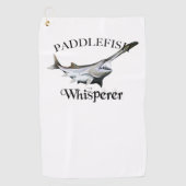 Paddlefish Whisperer Light Vist Golfhanddoek (Voorkant)