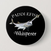 Paddlefish Whisperer Ronde Button 7,6 Cm (Voorkant)