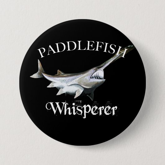 Paddlefish Whisperer Ronde Button 7,6 Cm (Voorkant)