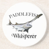 Paddlefish Whisperer Zandsteen Onderzetter (Voorkant)