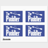 Paddler Rechthoekige Sticker (Vel)