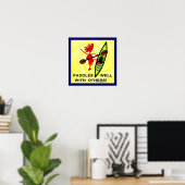 Paddles goed met andere poster (Thuiskantoor)