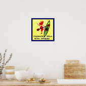 Paddles goed met andere poster (Keuken)