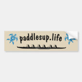 Paddles omhoog bumpersticker (Voorkant)