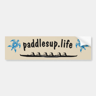 Paddles omhoog bumpersticker